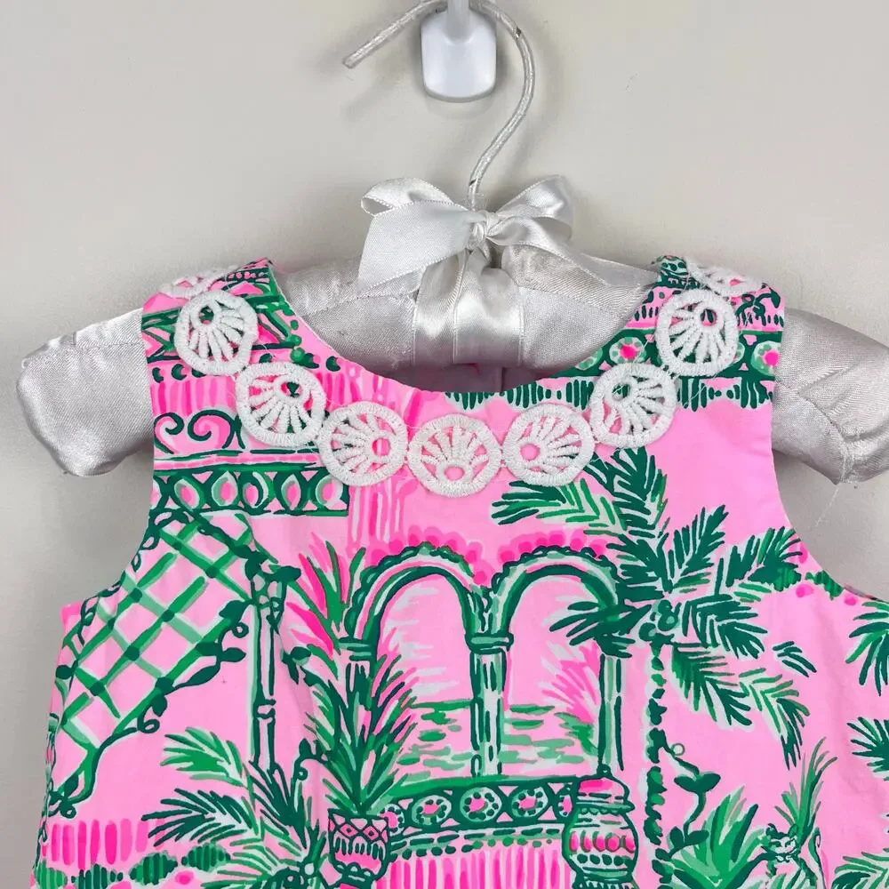 Lilly Pulitzer Infant Shift Dress Mandevilla Baby Always Worth It 6-12 Months